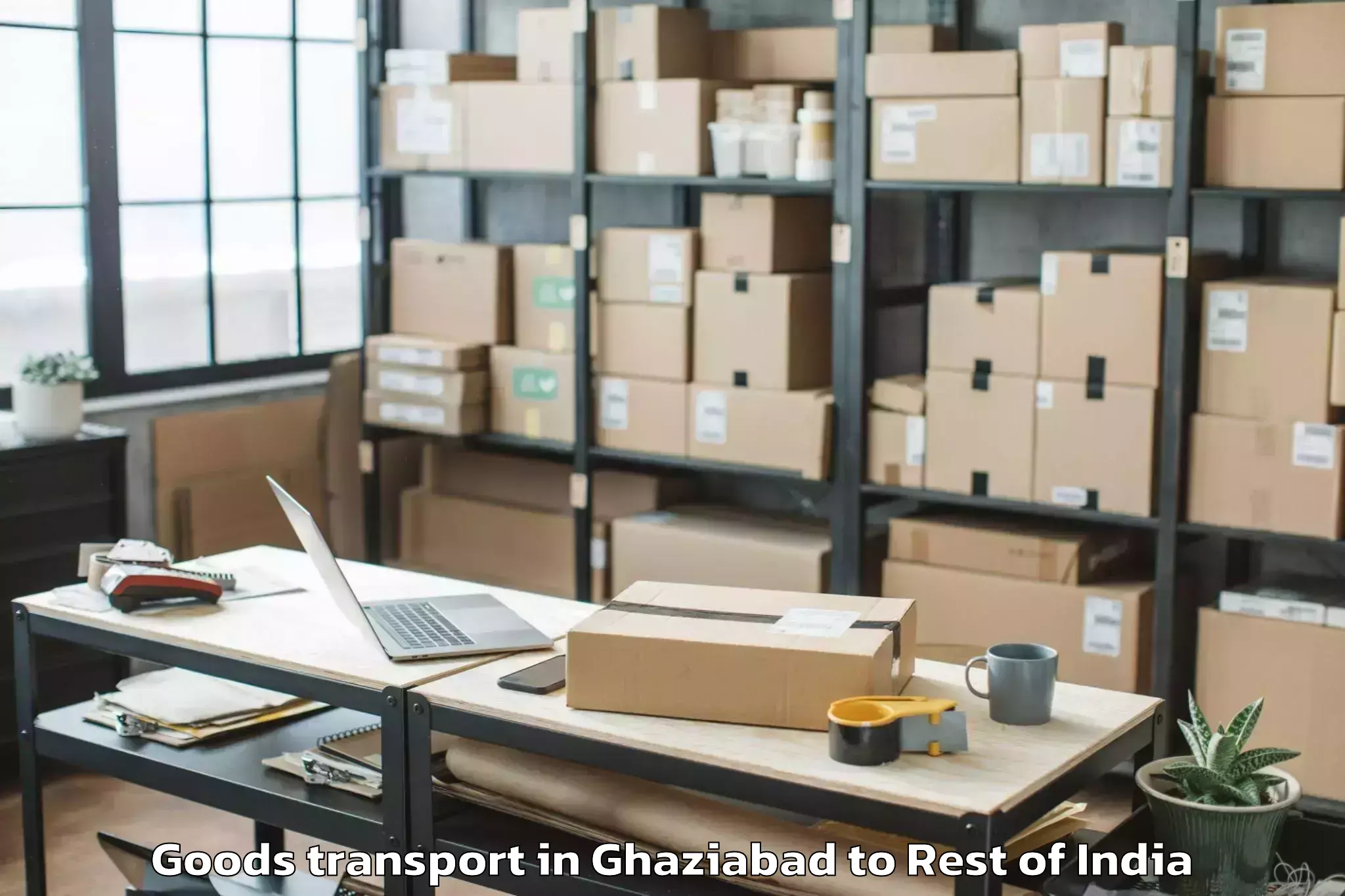 Book Your Ghaziabad to Pampore Goods Transport Today